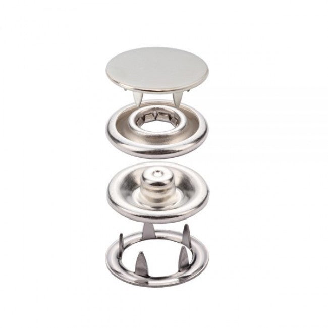 Capped Prong Snap Button Fastener 9,5 mm = 3/8"
