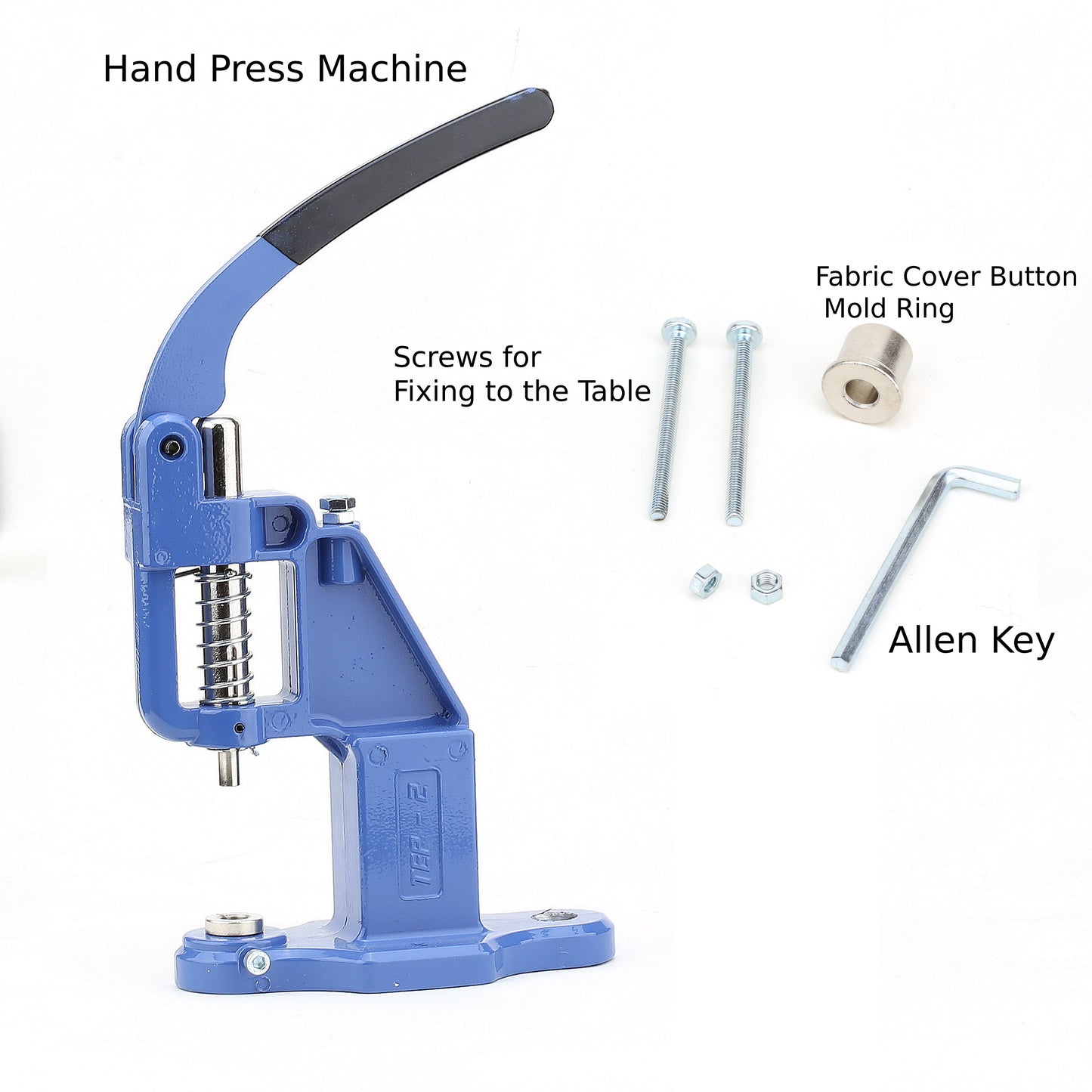 Eyelet Grommet, Snap Button, Rivet Tablet Hand Press Machine Complete Set