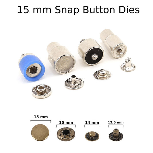15 mm Druckknopfstanze für Handpresse