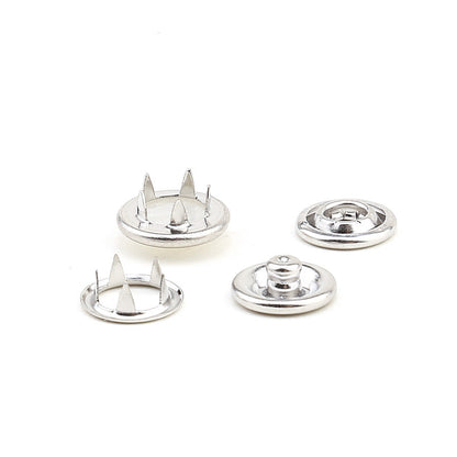 Pearl Capped Prong Snap Button Fastener 9,5 mm = 3/8"