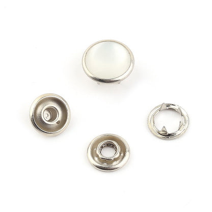 Pearl Capped Prong Snap Button Fastener 9,5 mm = 3/8"