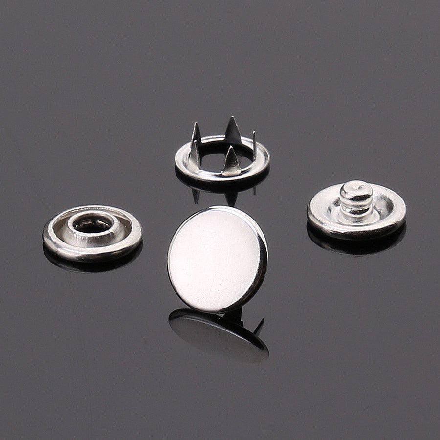 Pearl Capped Prong Snap Button Fastener 9,5 mm = 3/8"