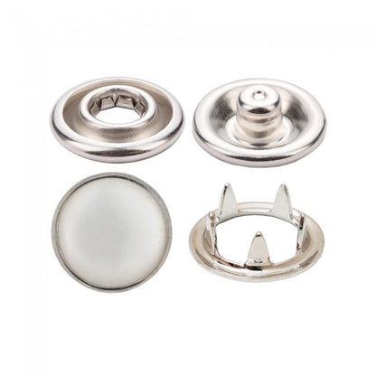 Pearl Capped Prong Snap Button Fastener 9,5 mm = 3/8"