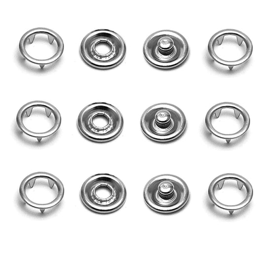 Open Prong Snap Button Fastener 9,5 mm = 3/8"