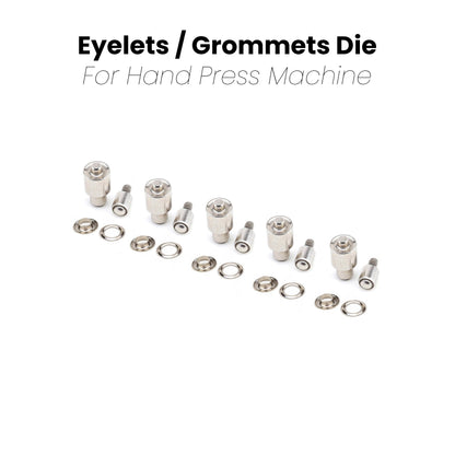 Grommet Press Machine with 5 Sizes Setting Dies