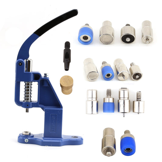 Ensemble de presses à pression et de matrices, 4 matrices pour boutons-pression et presse manuelle