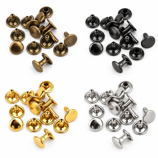 7 mm (0,28 inch) Double Cap Round Tubular Metal Rapid Rivet Stud