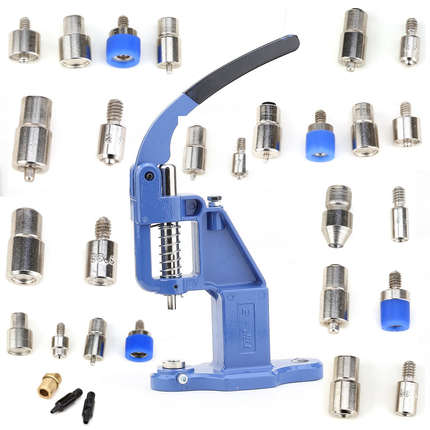 Eyelet Grommet, Snap Button, Rivet Tablet Hand Press Machine Complete Set