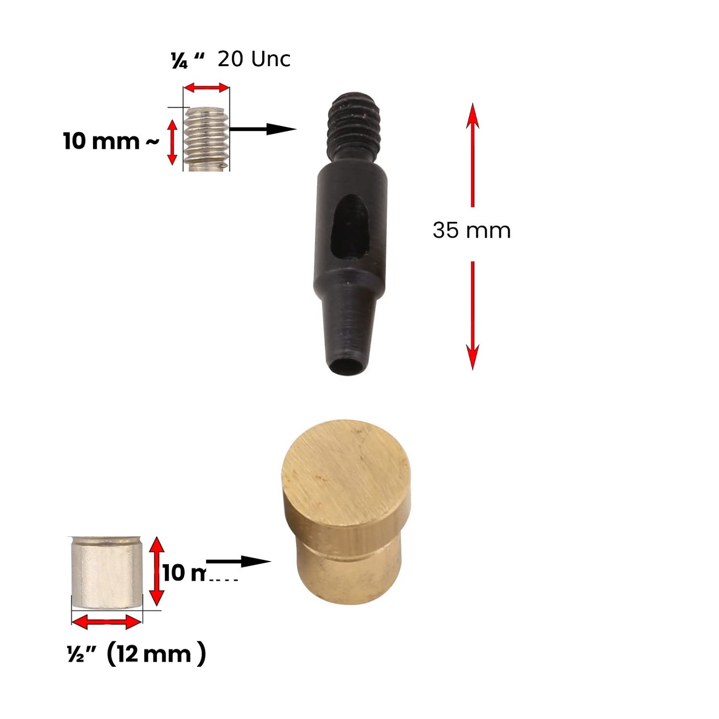 14 mm (0.55 inch) Punching Dies for Hand Press Machine
