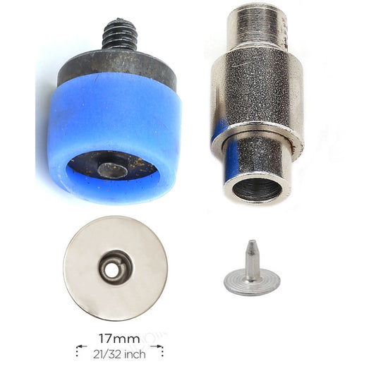 17 mm (0,67 Zoll) Jeansknopf-Schablonen mit Metallloch