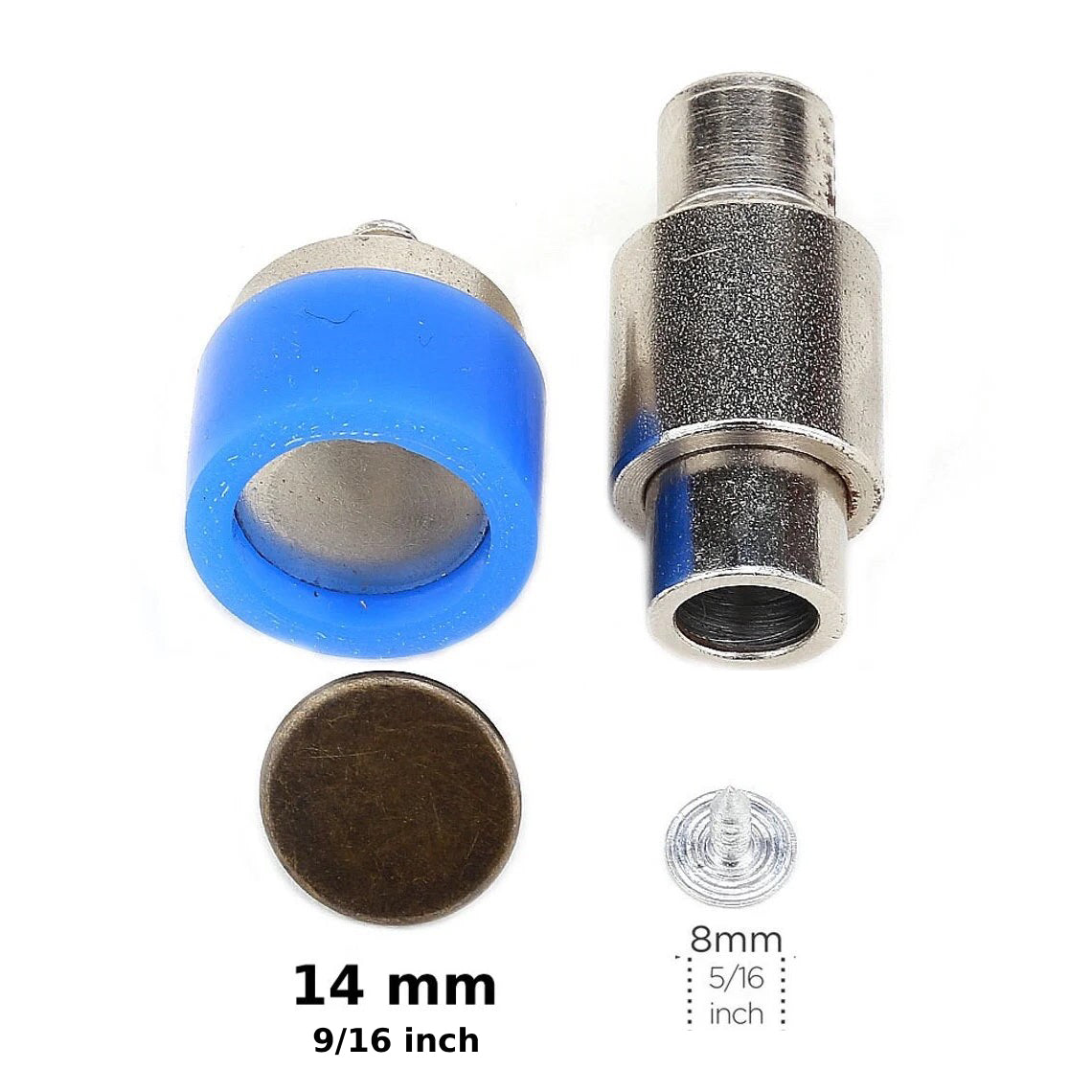 14 mm (0,55 inch) Metal Jeans Button Dies