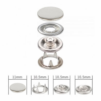 Ensemble de matrices pour boutons-pression pour presse à main