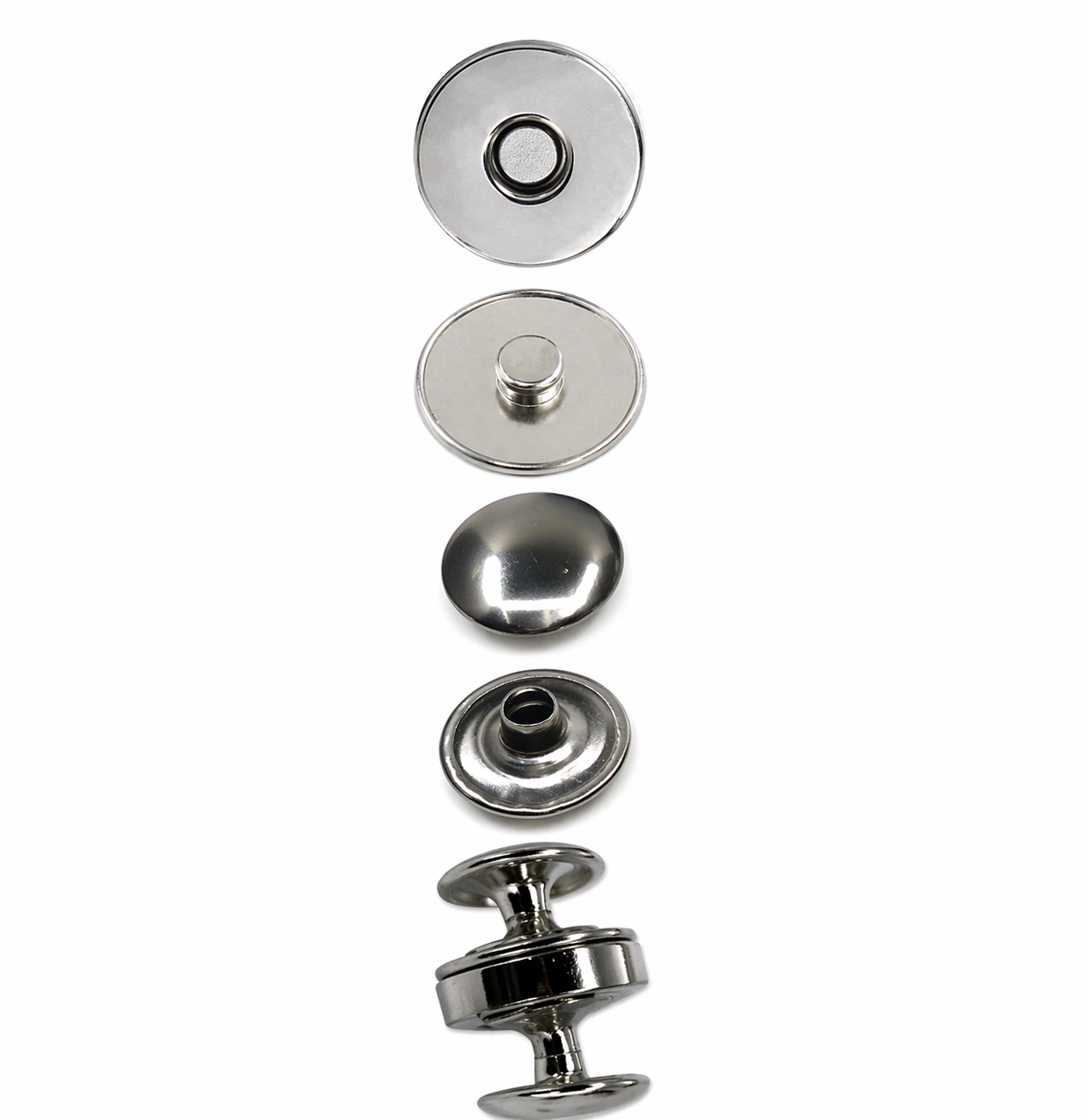 18 mm (0.71'') Magnetic Purse Snap Clasps Button