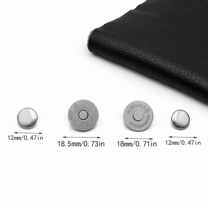 18 mm (0.71'') Magnetic Purse Snap Clasps Button