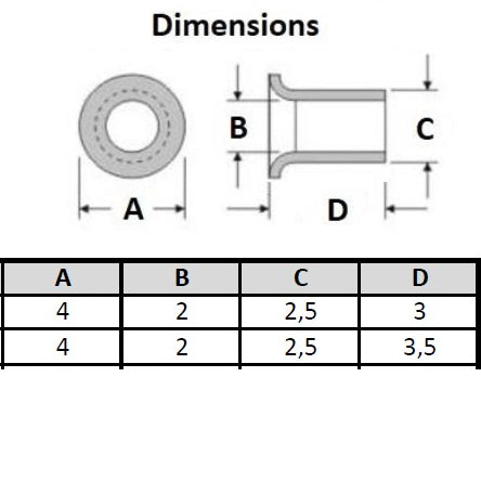 3/8 Zoll (9 mm) Ösen-Einstellmatrizen für Ösenverschlüsse für Handpresse