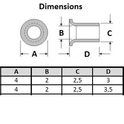 3/8 Zoll (9 mm) Ösen-Einstellmatrizen für Ösenverschlüsse für Handpresse