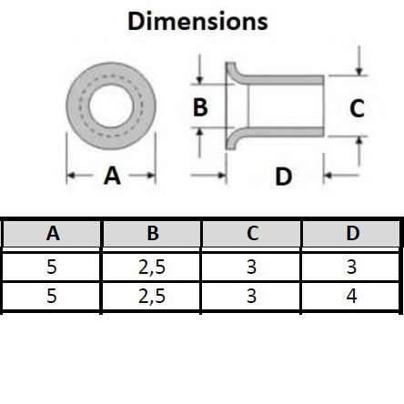 3/8 Zoll (9 mm) Ösen-Einstellmatrizen für Ösenverschlüsse für Handpresse