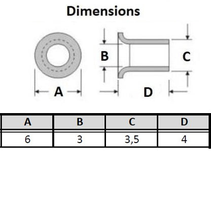 3/8 Zoll (9 mm) Ösen-Einstellmatrizen für Ösenverschlüsse für Handpresse