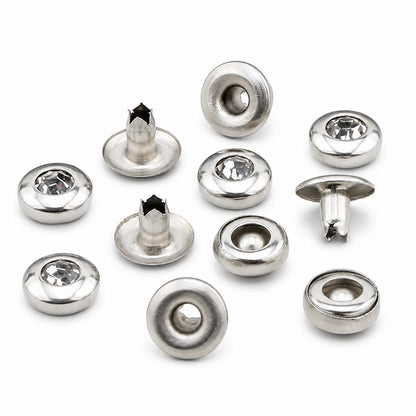 7,5 mm (0,30 inch) Crsytal Rhinestone Rivets