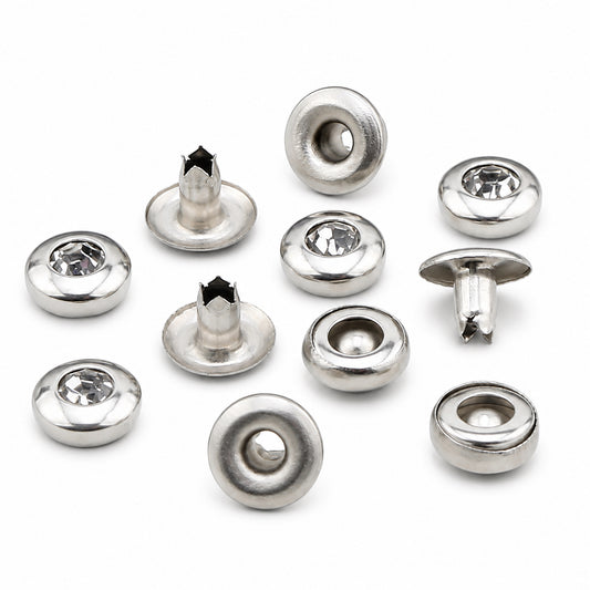 7,5 mm (0,30 inch) Crsytal Rhinestone Rivets