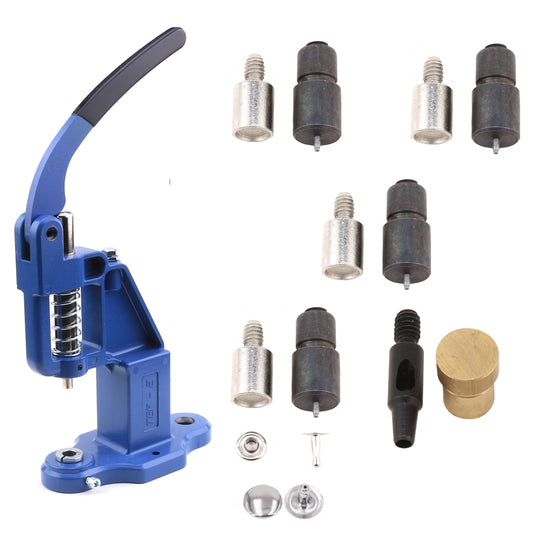 Ensemble de presses à main et de matrices à rivets simples pour rivets de 5 mm, 6 mm, 7 mm et 9 mm