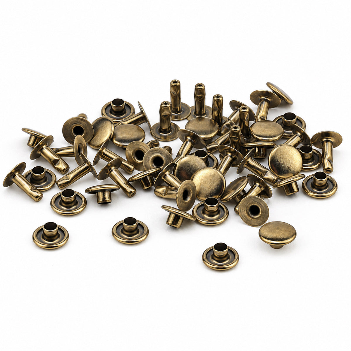 7 mm (0,28 inch) Single Cap Round Tubular Metal Rapid Rivet Stud