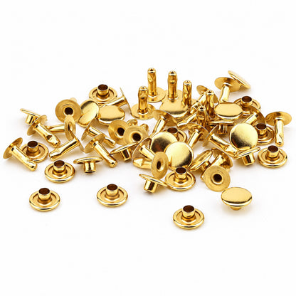 9 mm (0,35 inch) Single Cap Round Tubular Metal Rapid Rivet Stud