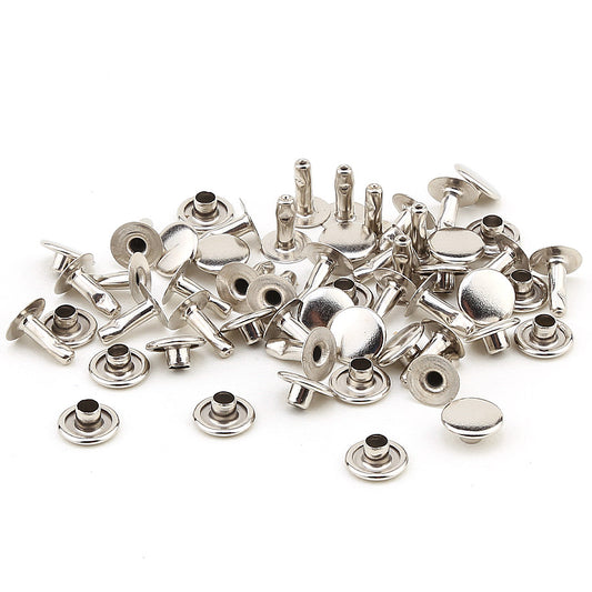 9 mm (0,35 inch) Single Cap Round Tubular Metal Rapid Rivet Stud