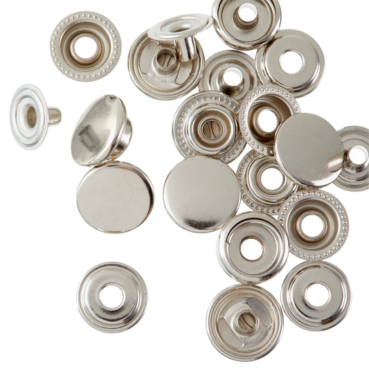 15 mm Stainless Steel Heavy Duty Snap Button Press Stud Cap