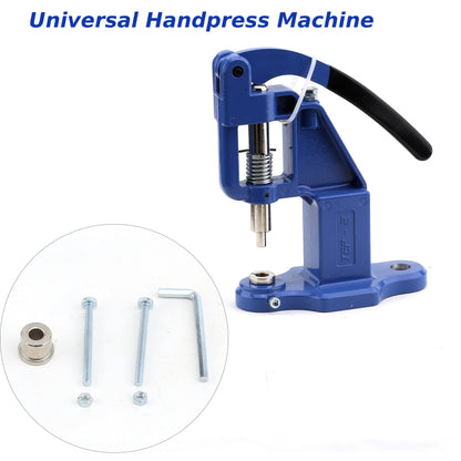 Presse à main manuelle pour la pose de rivets, d'œillets, de boutons-pression et de boutons