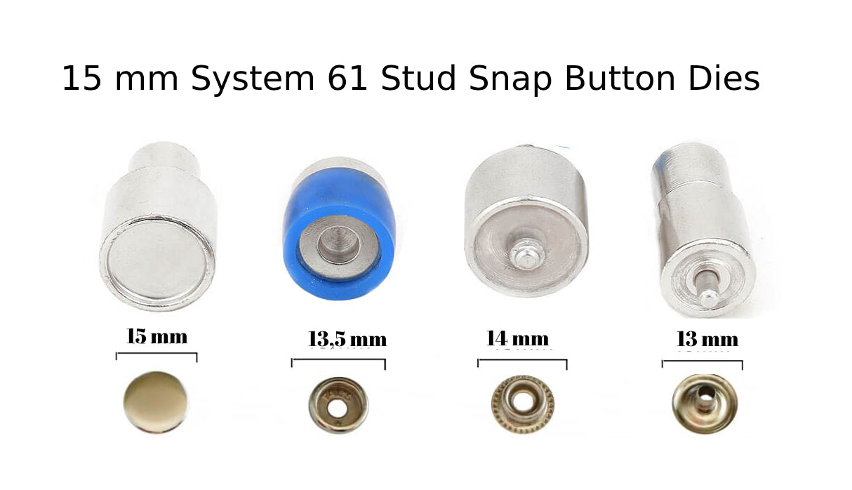 15 mm Druckknopf-Stanzform für Handpresse