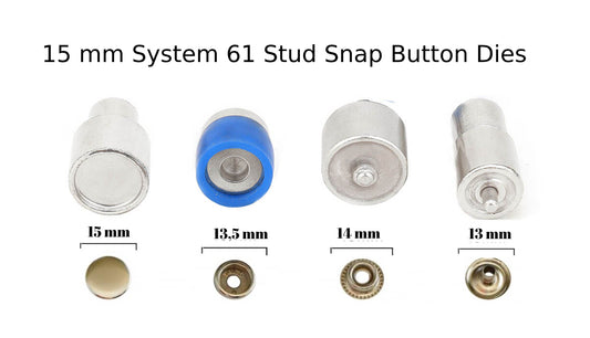 15 mm Druckknopf-Stanzform für Handpresse