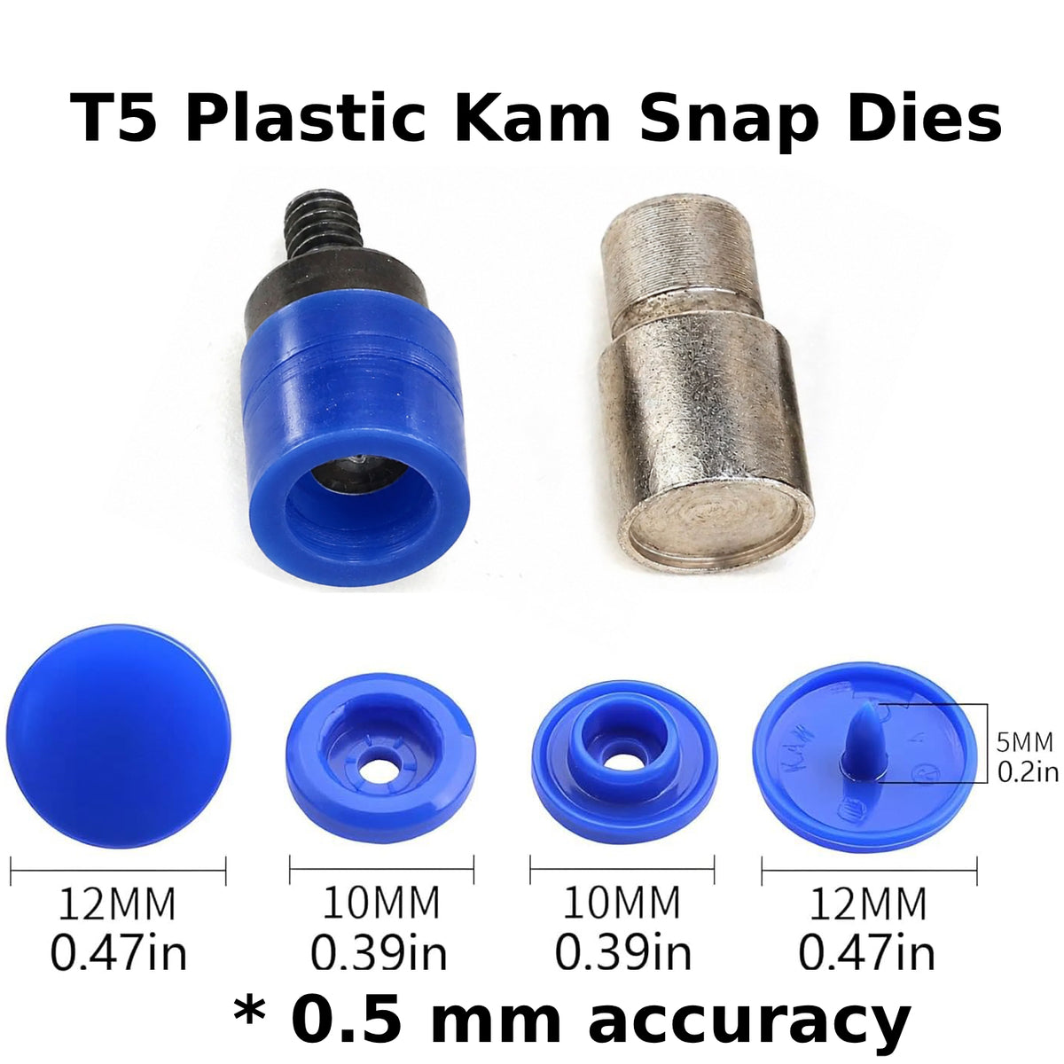 15 mm Druckknopf-Stanzform für Handpresse
