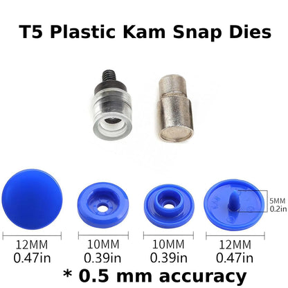12 mm T5 Plastic Snap Die for Hand Press Machine